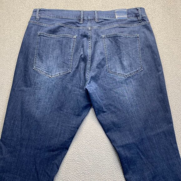 Mugsy Fultons Taper Blues Jeans Mens Size  40X30 Dark Blue Stretch Denim - Picture 11 of 12